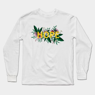 Hope flower design Long Sleeve T-Shirt